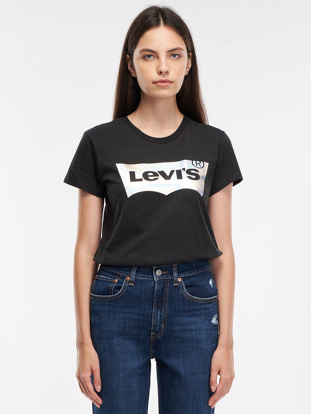 levis malaysia womens logo perfect t shirt 173691750 10 Model Front